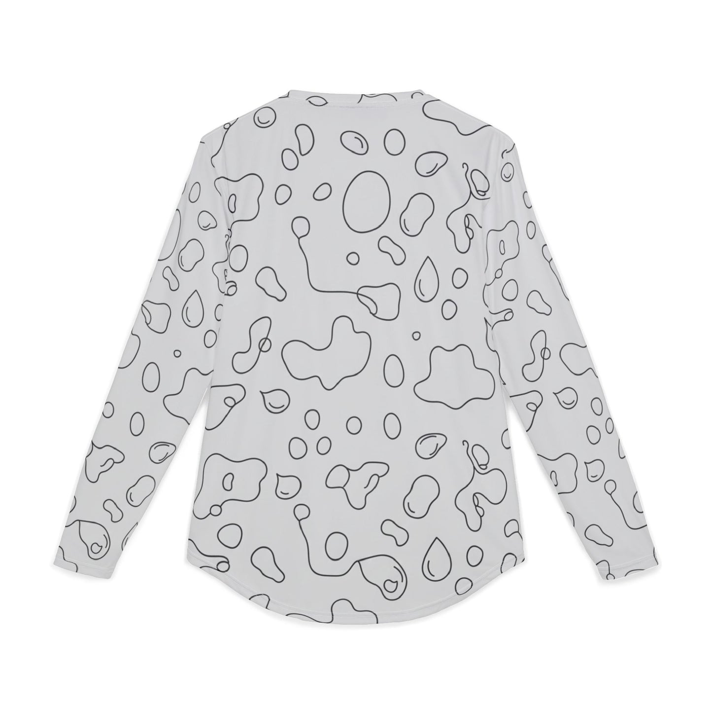 Men's UV Long Sleeve Shirt — Subtle Grey Camo All-Over Print