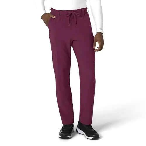 Carhartt Mens Straight Leg Scrub Pant Wine
