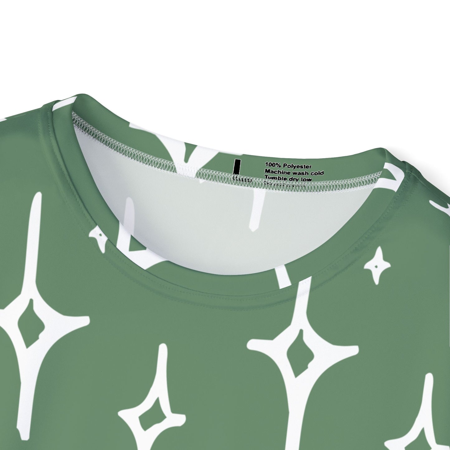 Green Starburst Athletic Jersey — Men’s All-Over Print Sports Tee