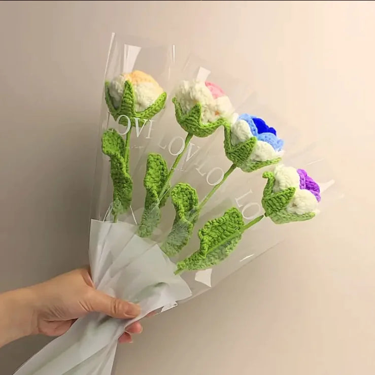 Hand-Woven Rose Bouquet for Valentine's and Mother's Day