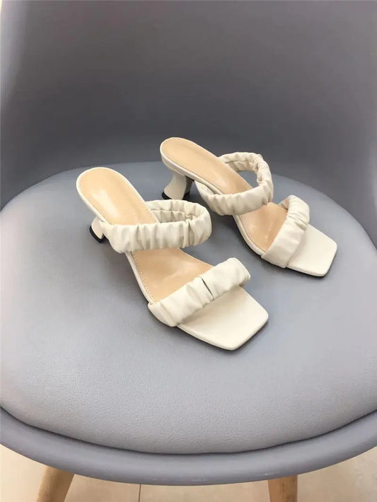 Thick Heel Mid-heel Strap Sandals for Women