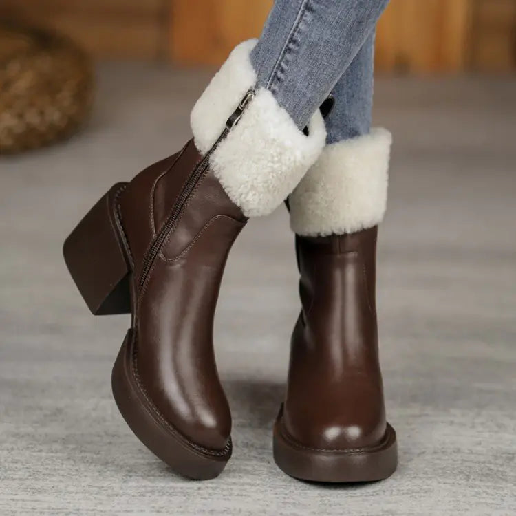 Thick Heel High Heel Women's Fashion Boots