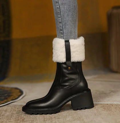 Thick Heel High Heel Women's Fashion Boots